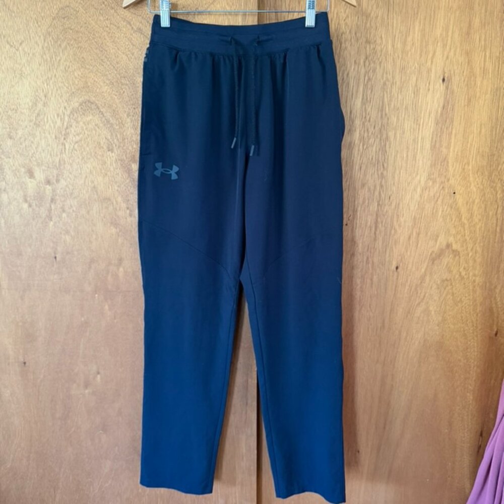 NWOT UnderArmour UA Unstoppable Men's Tapered Pants - Black - Size Small